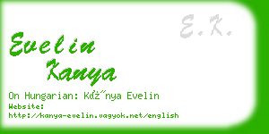 evelin kanya business card